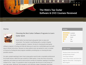 Screenshot of Guitar Instruction Software