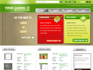 Screenshot of Power Learning 21