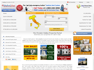 Screenshot of Property for Sale Italy