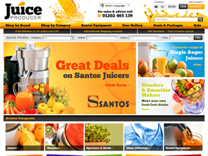 Screenshot of Juiceproducer: Juicing and Health Online