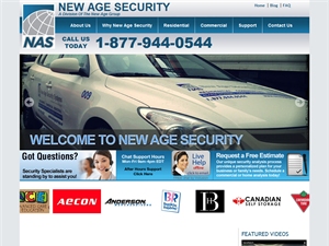 Screenshot of Toronto Security Alarms & Security Systems