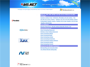 Screenshot of M6 Web Technology Resources 