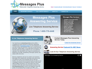 Screenshot of Telephone Answering Service 