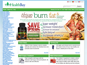 Screenshot of Herbal Supplements - Healthbuy