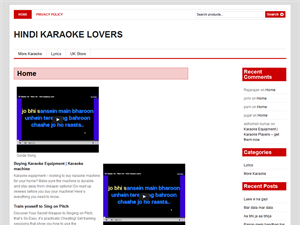 Screenshot of Hindi Karaoke Songs