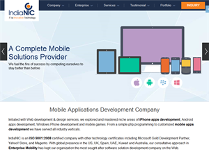 Screenshot of website designer  India 