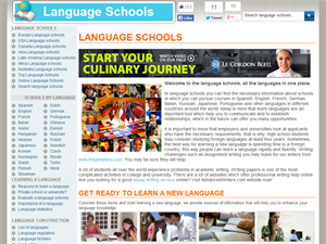 Screenshot of Language school