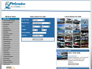 Screenshot of Used boats for sale