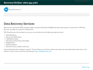 Screenshot of ABC Data Recovery London