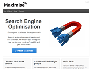 Screenshot of Website Optimisation & SEO - Maximise