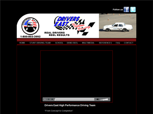 Screenshot of Drivers East Stunt Driving School