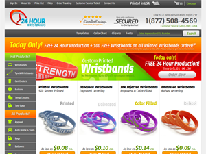 Screenshot of Custom Rubber Bracelets