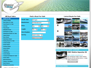 Screenshot of Used boat sales