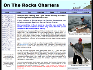 Screenshot of Rene's Newport RI fishing charters