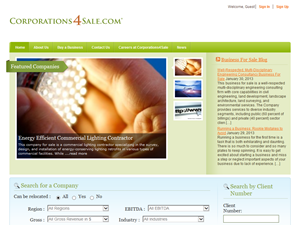 Screenshot of corporations4sale.com