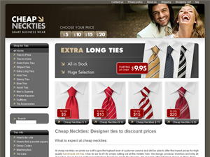 Screenshot of Cheap Neckties