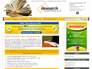 Screenshot of Research Papers