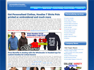 Screenshot of Personalised Clothes