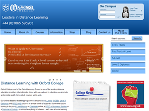 Screenshot of A Level Courses