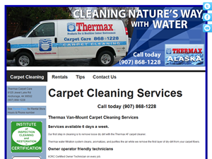 Screenshot of Carpet Cleaning Anchorage Alaska