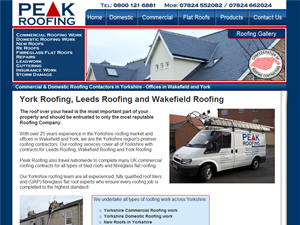 Screenshot of York Roofer