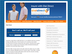 Screenshot of Dial Direct