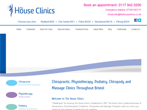 Screenshot of The House Clinics