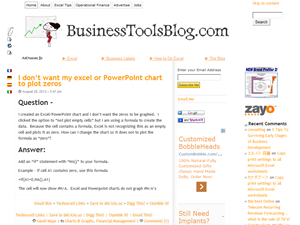 Screenshot of Business Tools Blog