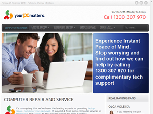 Screenshot of Home and Business Computer Repair and Support