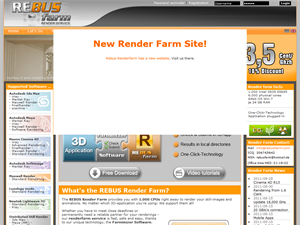 Screenshot of Renderfarm Services