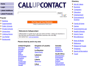 Screenshot of Callupcontact Phone Book and Directory