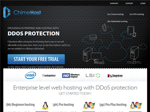 Screenshot of Chime Host  - Web hosting