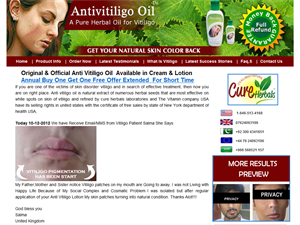 Screenshot of Vitiligo