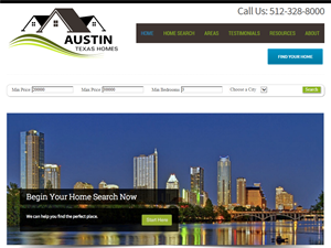 Screenshot of Austin Homes