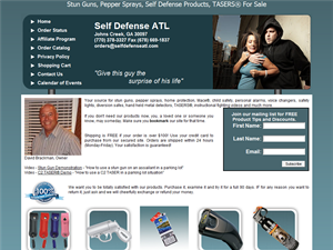 Screenshot of Self Defense Products