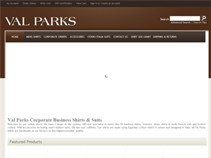 Screenshot of Mens and Womens Slim Fit Business Shirts