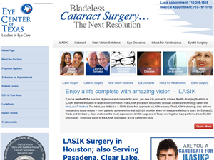 Screenshot of Houston Eye Surgery