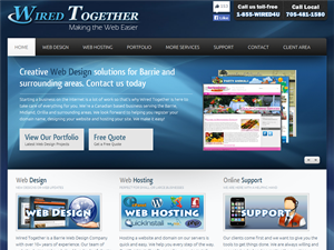 Screenshot of Wired Together - Hosting and Design