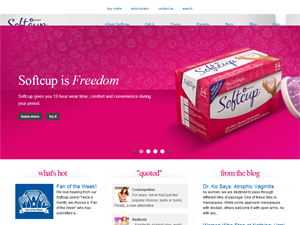 Screenshot of Instead menstrual cup