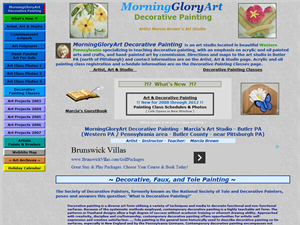 Screenshot of MorningGloryArt Decorative Painting