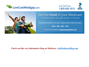 Screenshot of Medicare Supplement Insurance