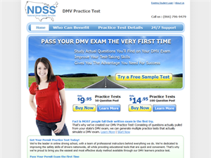 Screenshot of DMV Practice Test