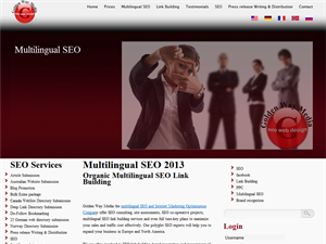 Screenshot of Golden Way Media provides best seo webdesign