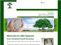 Screenshot of Gypsum Products, Sheetrock Drywall Recycling  USA