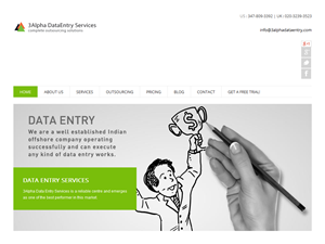 Screenshot of Data Entry, Data Conversion -  3alphadataentry.com