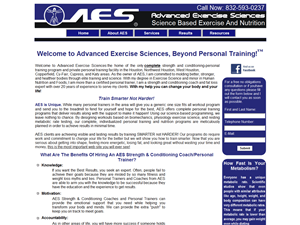 Screenshot of Advanced Exercise Sciences