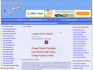 Screenshot of Flights Pune