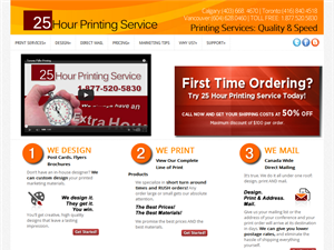 Screenshot of 25 Hour Printing Service | Your Print Partner