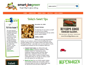 Screenshot of Smart2BeGreen: Guide to Greener Living