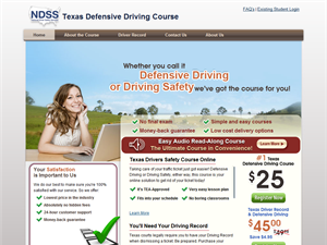 Screenshot of Texas Defensive Driving Course